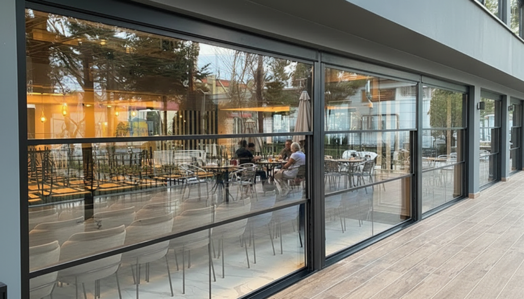 Katlanır Giyotin Cam